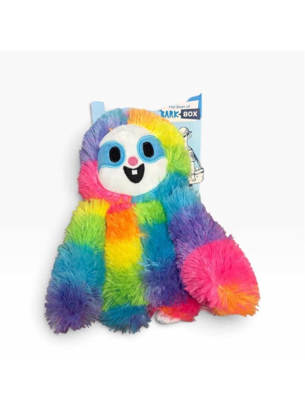 BARK Dinosaur and Rainbow Sloth Dog Toys